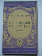 2. Beaumarchais Le barbier de Séville comédie Classiques Lar, Pierre-Augustin Caron de Beaumarchais, Théâtre, Utilisé, Envoi