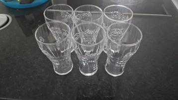 Ensemble de 6 verres Coca-Cola, Enlèvement ou Envoi, Comme neuf, Verre à soda