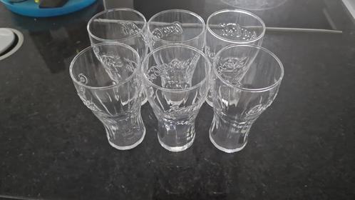 Set van 6 Coca-Cola glazen, Verzamelen, Glas en Drinkglazen, Zo goed als nieuw, Frisdrankglas, Ophalen of Verzenden