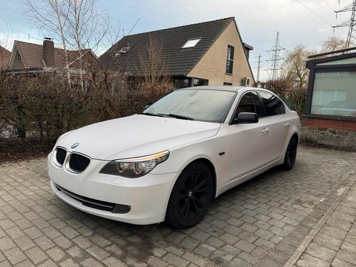 BMW E60 2009 Euro5 White Pearl/Black Roof, Auto's, BMW, Particulier, 5 Reeks, ABS, Adaptieve lichten, Adaptive Cruise Control
