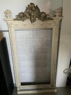 Oude kader spiegel kalk en hout, Antiek en Kunst, Ophalen
