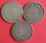 3 zilveren munten van Frankrijk-Italië **90% zilver**, Postzegels en Munten, Munten | België, Ophalen of Verzenden, Zilver, Setje