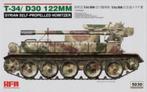 RFM 5030 T-34/D30 122mm Syrian Self-Propelled Howitzer 1/35, Overige merken, Tank, 1:32 tot 1:50, Nieuw