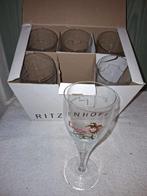 6 oude kristallen glazen, Brugse Zot, nieuwstaat, Verzamelen, Ophalen of Verzenden, Nieuw, Glas of Glazen, Overige merken