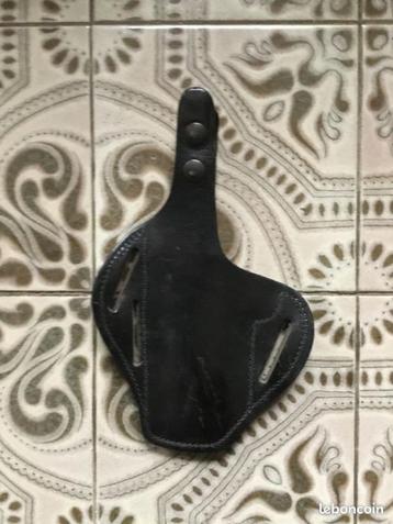 Holster cuir noir, Enlèvement ou Envoi, Gendarmerie, Autres types