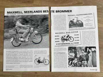 Unieke Map met documentatie Maxwell  bromfiets Brommers beschikbaar voor biedingen