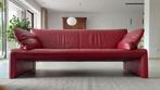 Salon Linea JORI leder Celia Cherry, Ophalen, Strak modern, Driepersoons, 75 tot 100 cm