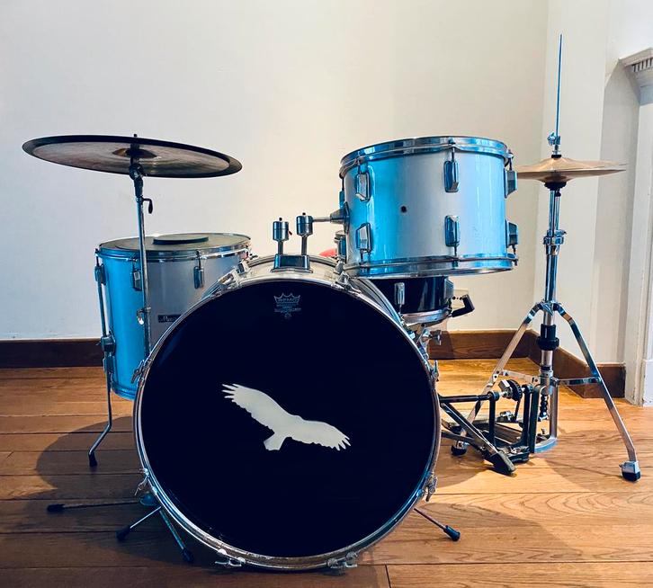 Vintage Maxwin drumstel ( jaren ’60/’70), Musique & Instruments, Batteries & Percussions, Utilisé, Autres marques, Enlèvement