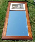 Antieke spiegel schouw of hal, 1.73 hoog, Antiek en Kunst, Ophalen, Rechthoekig, 150 tot 200 cm, 150 tot 200 cm