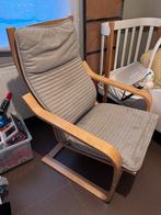 fauteuil POÄNG IKEA avec structure en bois, Tuin en Terras, Ligbedden, Ophalen, Gebruikt, Hout