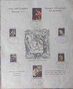 Bijzondere reeks postzegels P.P. Rubens. Plus krantenartikel, Autre, Autre, Avec timbre, Affranchi