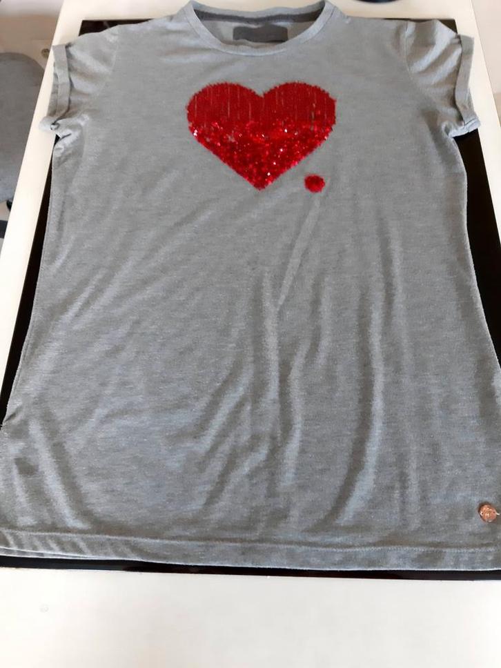 T-Shirt merk Madame Espin mt L/XL als nieuw, Vêtements | Femmes, T-shirts, Gris, Enlèvement ou Envoi