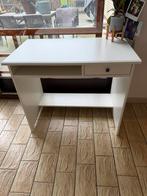 IKEA HEMNES bureau – wit, Huis en Inrichting, Ophalen, Zo goed als nieuw, Bureau