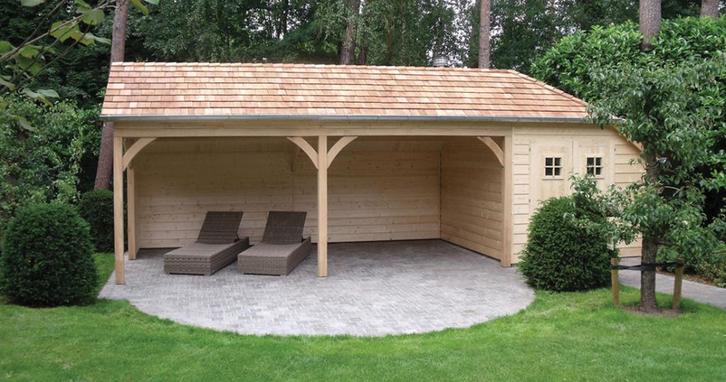 Landelijk tuinhuis SHEFFIELD in diverse standaard maten, Hobby en Vrije tijd, Overige Hobby en Vrije tijd, Nieuw, Verzenden