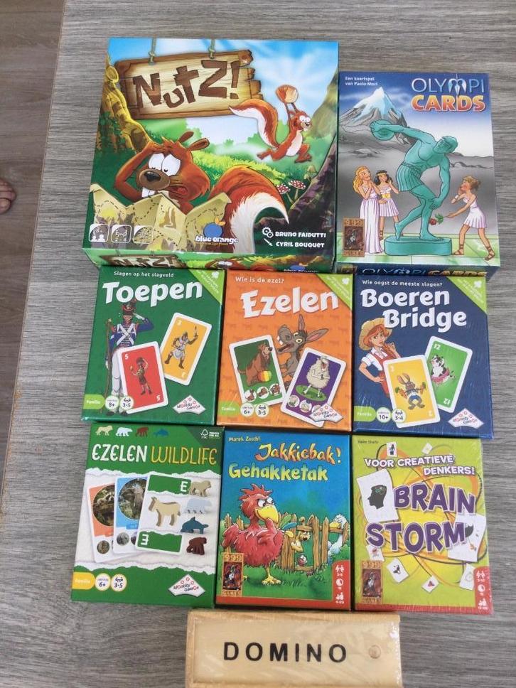 Kaart- en bordspellen. Nieuw, geseald !, Hobby en Vrije tijd, Gezelschapsspellen | Kaartspellen, Nieuw, Een of twee spelers, Drie of vier spelers