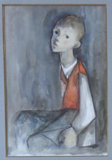 DRIES VAN DEN BROECK / JONGEN / ORIGINEEL WERK / 65x51cm KAD beschikbaar voor biedingen