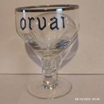Een oud geëmailleerd Orval-glas uit de jaren 50., Verzamelen, Ophalen of Verzenden, Zo goed als nieuw, Glas of Glazen, Overige merken