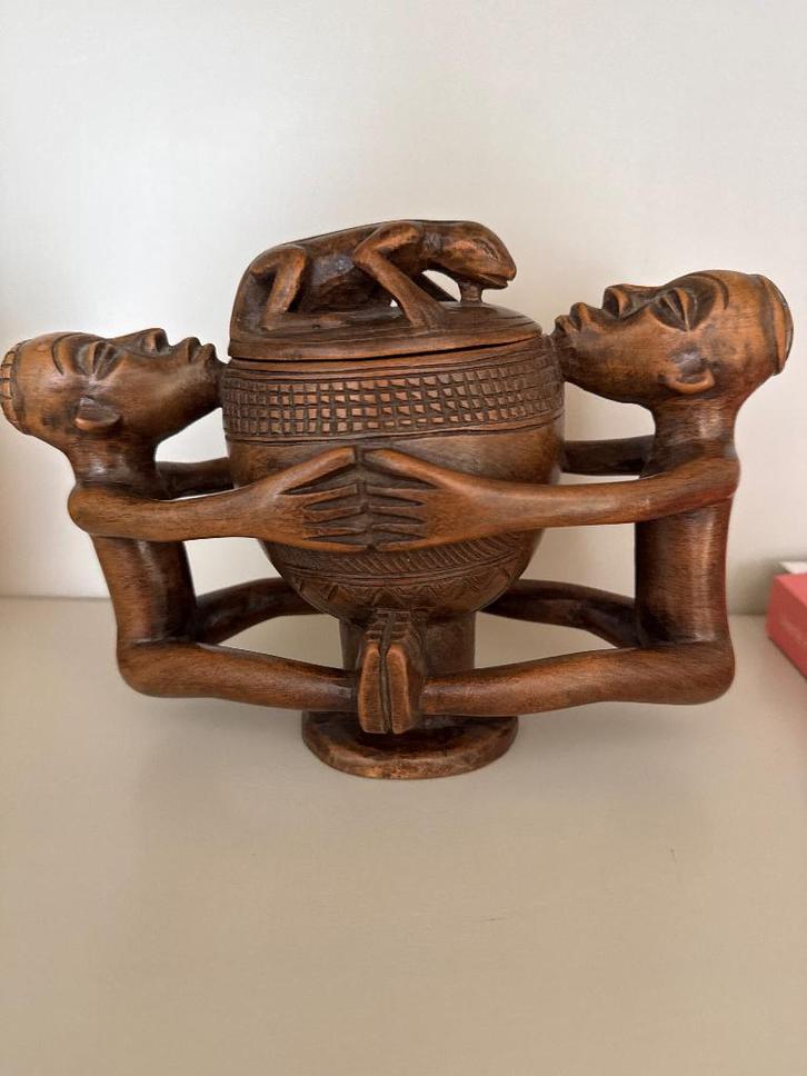 Authentieke Katanga houten sculptuur, Antiek en Kunst, Kunst | Beelden en Houtsnijwerken, Ophalen of Verzenden
