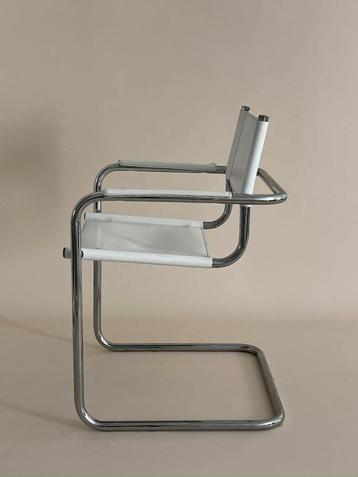 Vintage bauhaus chroom sledestoel, marcel breuer stijl beschikbaar voor biedingen