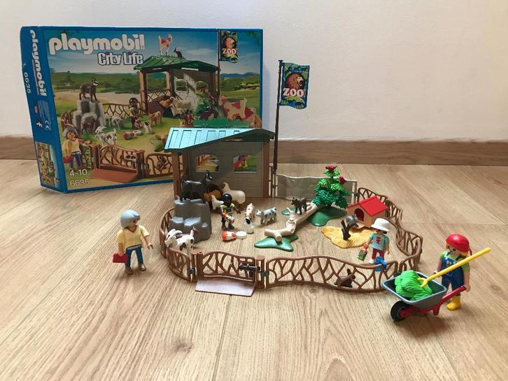 Playmobil City Life - Parc animalier avec visiteurs, Kinderen en Baby's, Speelgoed | Playmobil, Zo goed als nieuw, Complete set