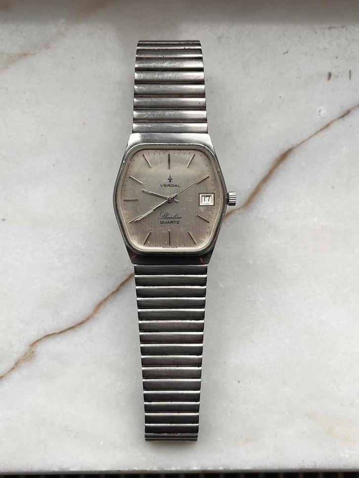Verdal Slimline Quartz horloge, Handtassen en Accessoires, Horloges | Antiek, Ophalen of Verzenden