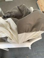 twijfelaar, Huis en Inrichting, Slaapkamer | Bedden, Ophalen, Bruin, 140 cm, Zo goed als nieuw