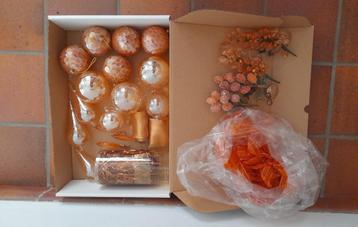 Kerstdecoratie – kleur: zalmroze beschikbaar voor biedingen