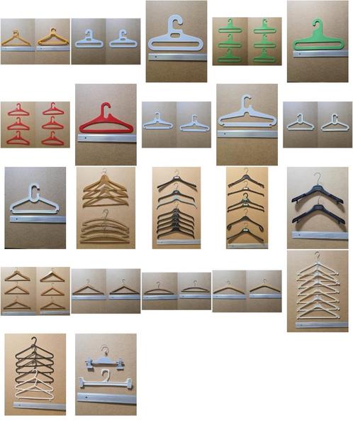VINTAGE HANGERS KAPSTOKKEN - Jaren '60 -'70 + hout + plastic, Kleding | Dames, Kledinghangers, Zo goed als nieuw, Kunststof, Volwassenen