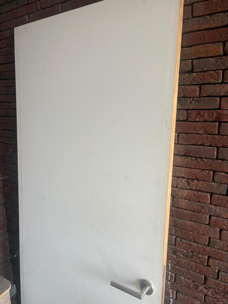 Blokdeur binnen (magnetisch), Doe-het-zelf en Bouw, Deuren en Vliegenramen, Zo goed als nieuw, Binnendeur, 200 tot 215 cm, 80 tot 100 cm