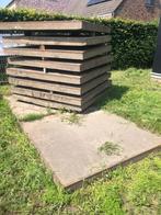 Stelcontegels 2 x 2 m, Tuin en Terras, Tegels en Klinkers, Ophalen, Gebruikt, Overige typen, 10 m² of meer