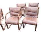 6 vintage Esko pyjamas Asko fauteuils Finland bentwood leer, Vintage, Ophalen of Verzenden, Zo goed als nieuw, 50 tot 75 cm