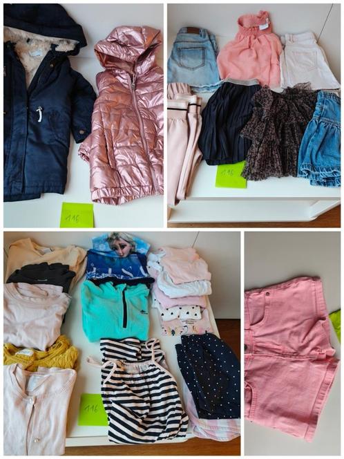 Bundel kleding en jassen meisje 116, Kinderen en Baby's, Kinderkleding | Kinder-kledingpakketten, Gebruikt, Maat 116, Ophalen