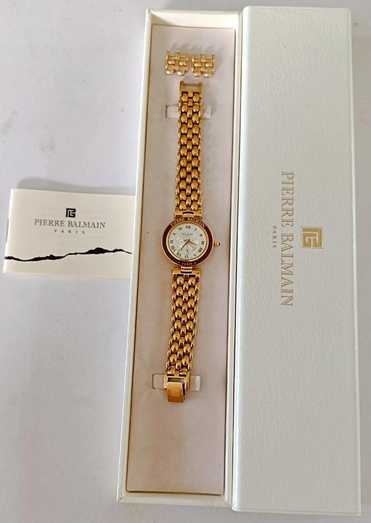 Montre PIERRE BALMAIN Arabesque Haute Elegance brune + boîte, Handtassen en Accessoires, Horloges | Heren, Zo goed als nieuw, Polshorloge