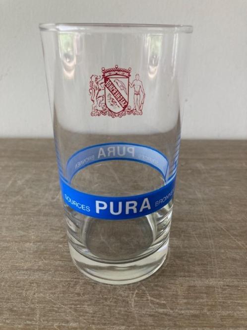 Drinkglas "Pura Bronnen", Verzamelen, Glas en Drinkglazen, Zo goed als nieuw, Frisdrankglas, Ophalen of Verzenden