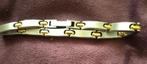 'Pequignet' armband in staal en 18 karaat geelgoud., Ophalen, Nieuw, Goud, Goud