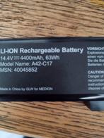 Ik zoek laptop battery A42-C17 voor medion type 7632., Ophalen of Verzenden
