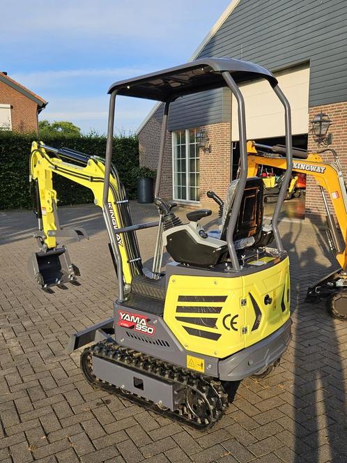Minigraver Minigraafmachine Yama 950J Joystick KINGWAY, Zakelijke goederen, Machines en Bouw | Kranen en Graafmachines, Graafmachine