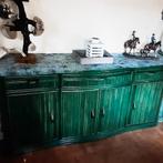 Mooie vintage Italiaanse dressoir, Ophalen, 150 tot 200 cm, Zo goed als nieuw, Met deur(en)