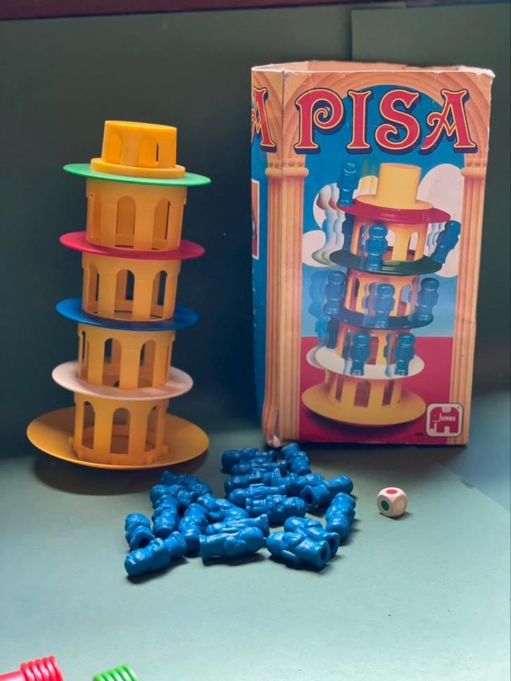 Spel Pisa van Jumbo – Behendigheidsspel, Kinderen en Baby's, Speelgoed | Bouwstenen, Zo goed als nieuw, Ophalen