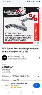 Uitlaatlijn vw golf 6, Ophalen, Audi