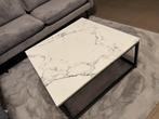 Table basse design effet Marbre Blanc, Maison & Meubles, Neuf, Moins de 50 cm, 50 à 100 cm, Carré