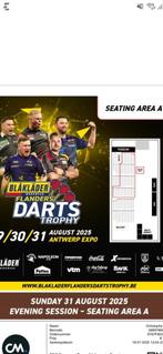 2 tickets Flanders Darts Trophy, Twee personen, Augustus