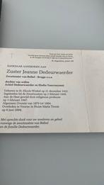Bp zuster - algemeeen overste Zwartzuster, Verzenden, Bidprentje