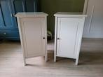 2 witte nachtkastjes, Huis en Inrichting, Ophalen, Gebruikt