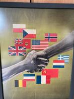 Wereldoorlog 1939 -1945 titelloze poster, Verzamelen, Ophalen, Zo goed als nieuw