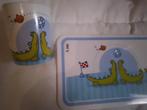eetsetje broodplankjes en een tas in melamine van haba nieuw, Ophalen of Verzenden, Nieuw, Overige typen