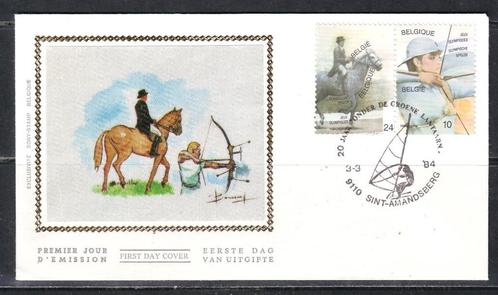 Postzegels België : Diverse FDC's op zijde en gewoon, Timbres & Monnaies, Timbres | Europe | Belgique, Affranchi, Oblitération 1er jour