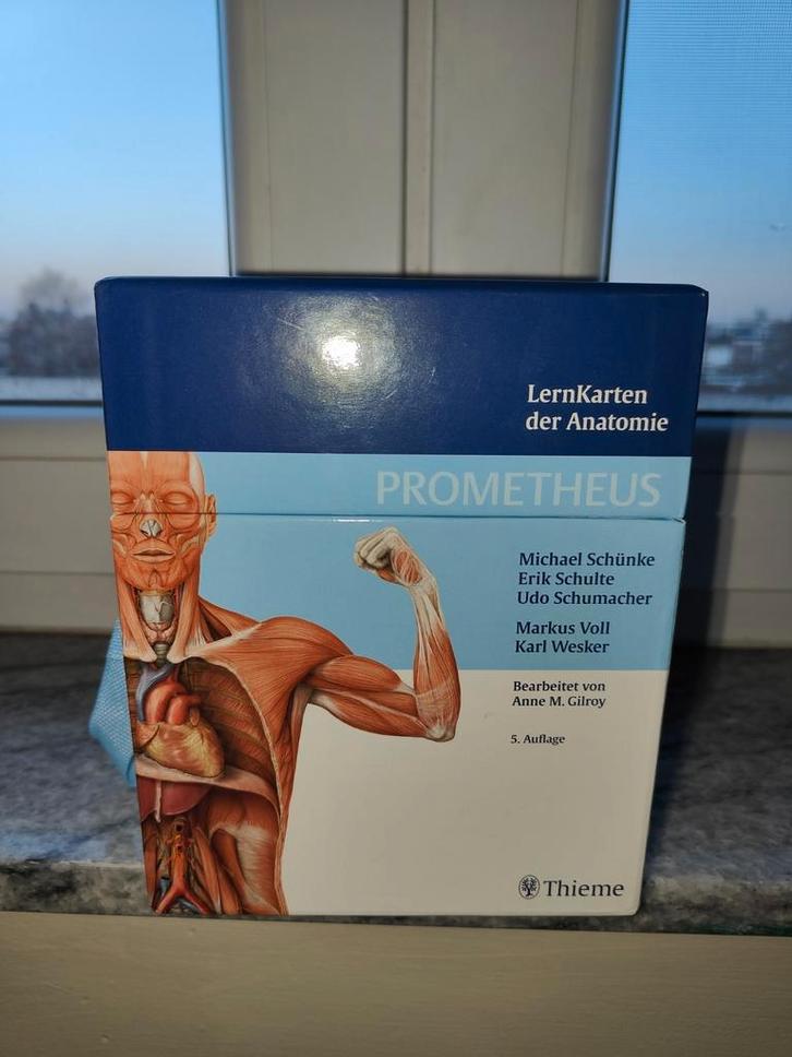 Leerkaarten voor anatomie van Prometheus, Boeken, Studieboeken en Cursussen, Zo goed als nieuw, Ophalen of Verzenden