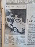 Franse mode met nieuwste Citroën auto (1971), Envoi, Coupure(s)