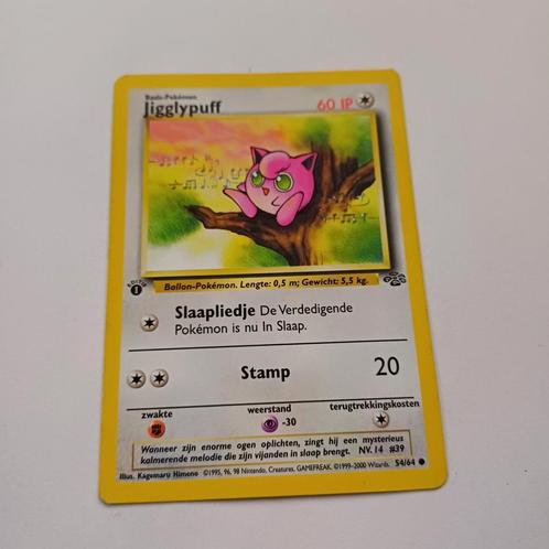 Pokémon 1st edition Jigglypuff Jungle NL 54/64, Hobby & Loisirs créatifs, Jeux de cartes à collectionner | Pokémon, Comme neuf